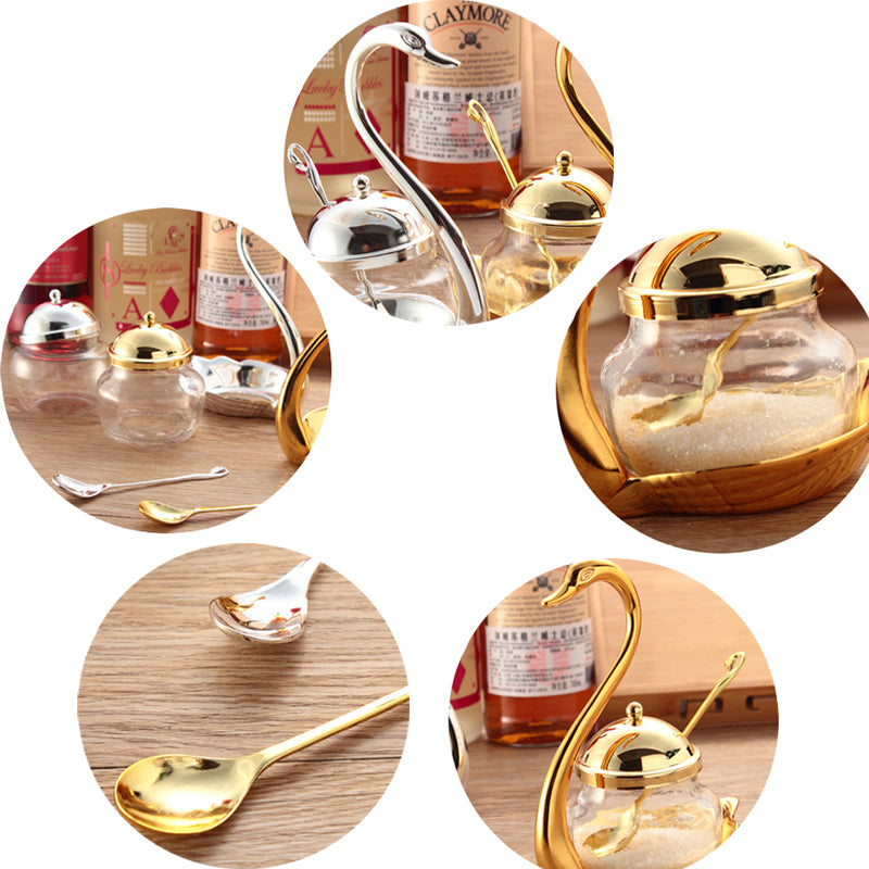 Swan Spice Jars Storage