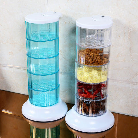 Plastic Spice Kitchen Wall Jar