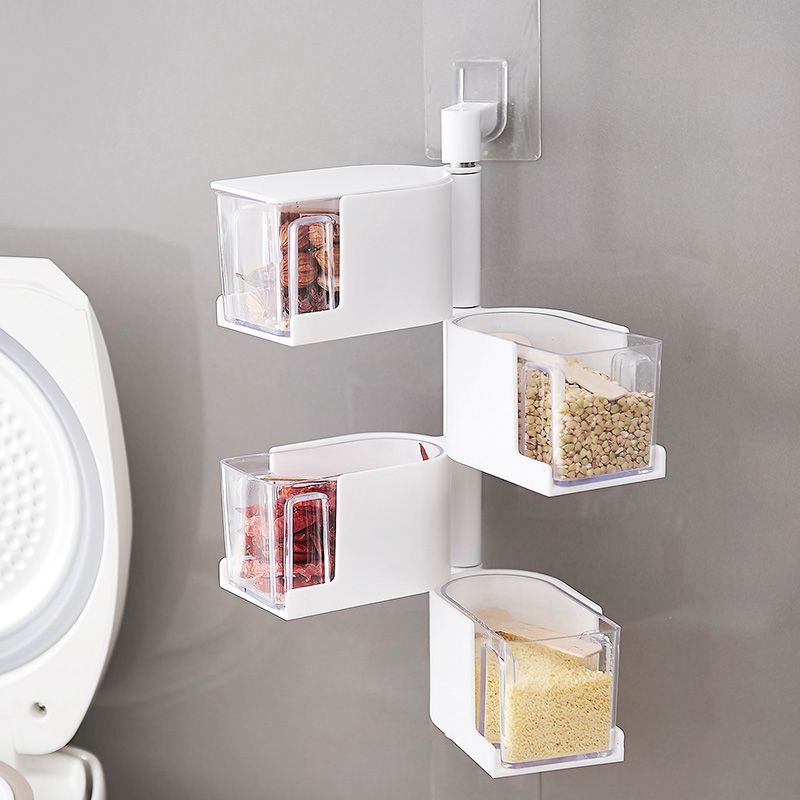 Paste-Style Wall Mounted Seasoning Cans