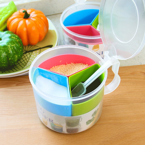 Round Multi-Grids seasoning Pot