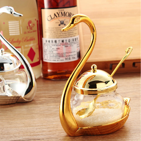 Swan Spice Jars Storage