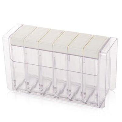 6 pcs Clear Acrylic Seasoning Box