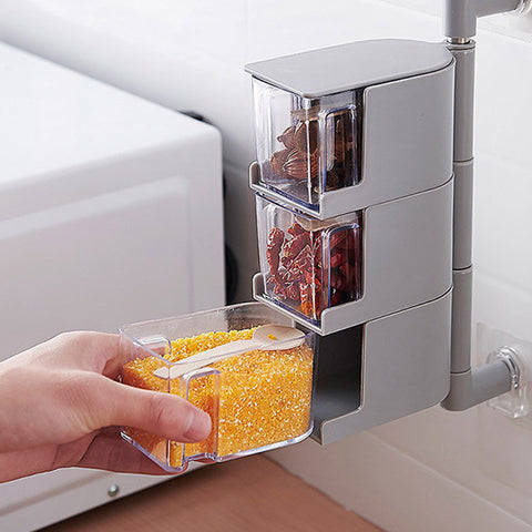 Rotating Spice Storage Box