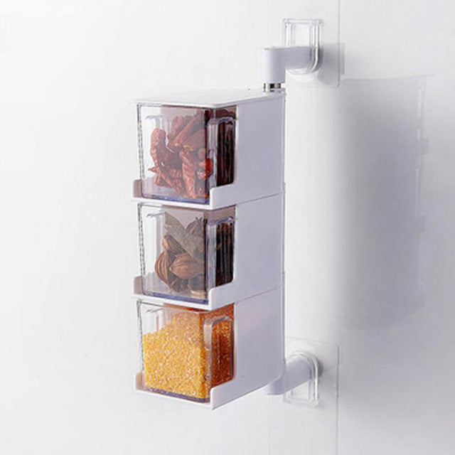Rotating Spice Storage Box