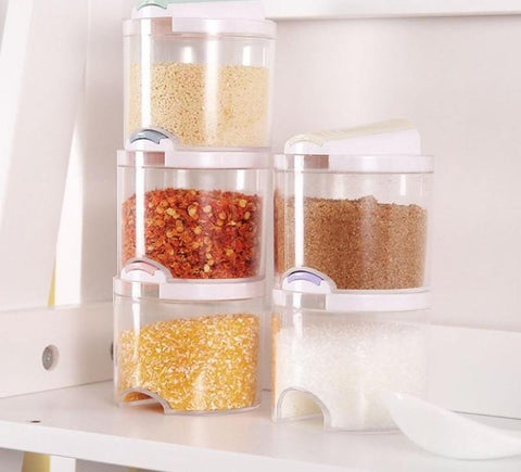 Transparent Seasoning Cans Spice Rack